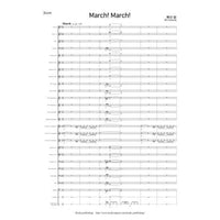 March! March! / Bin Kaneda[Concert Band] [Score and Parts]